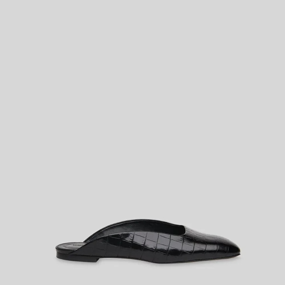 Whistles Women's Netley Croc-Embossed Leather Mule - Picture 9 of 10